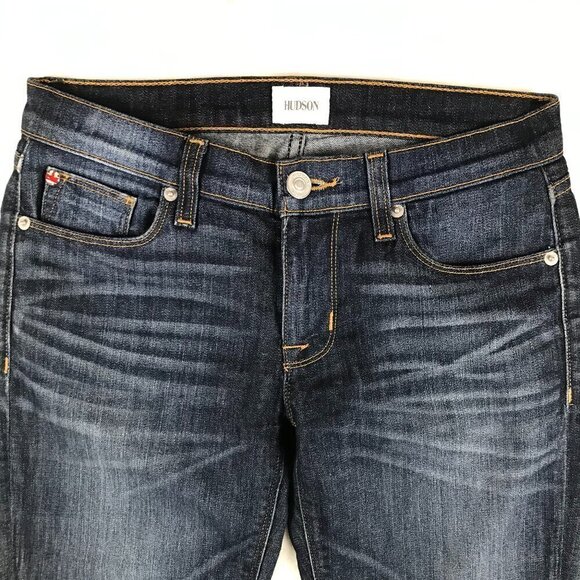 HUDSON JEANS Krista Ankle Super Skinny Jeans with Raw Hem 26 - Picture 4 of 11